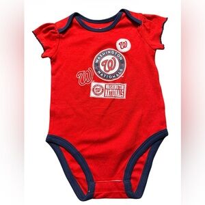 Washington Nationals Red Baby Onesie. Size 18 months   NWT.  2 included